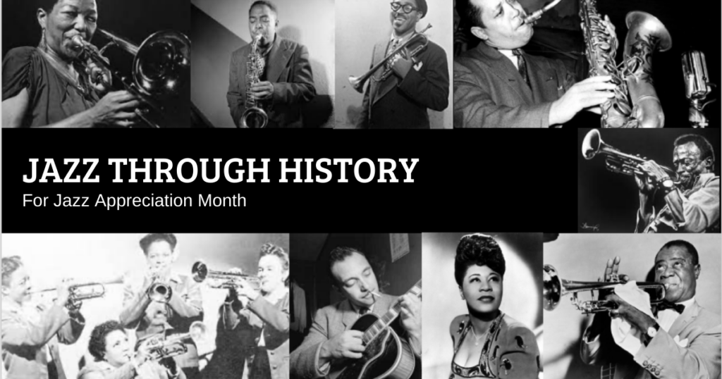 Jazz through History, for Jazz Appreciation Month JazzArts Charlotte